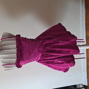 Fuchsia Zip-up Dress